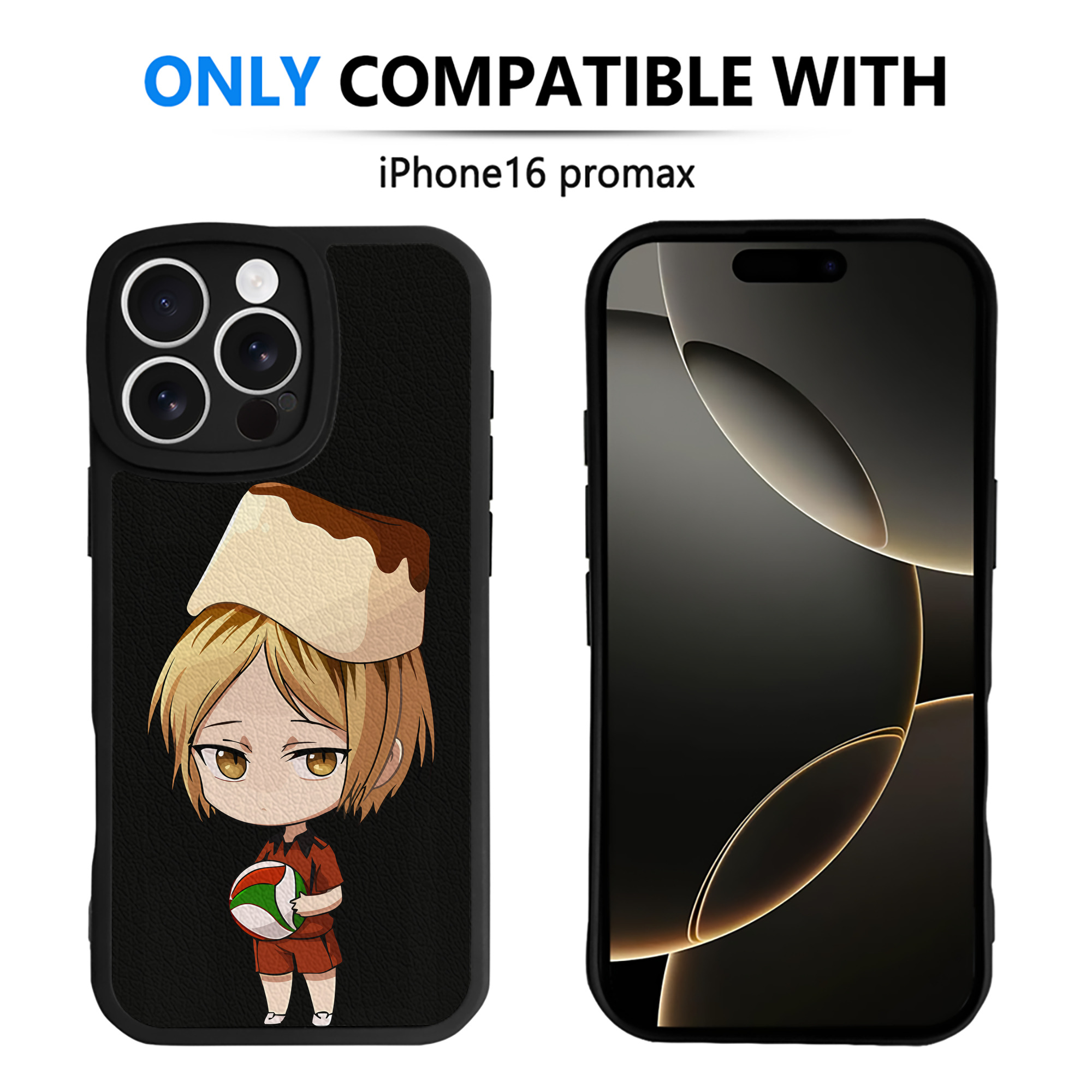（画像用） ハイキュー!! Haikyu!! 【iPhone 16シリーズ対応】シリコンスマホケース（レザー調） 材質：シリコン